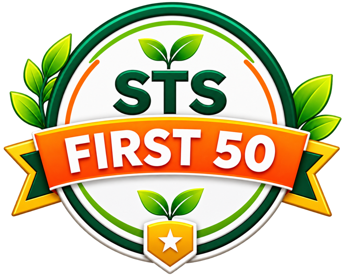 STS First 50 badge